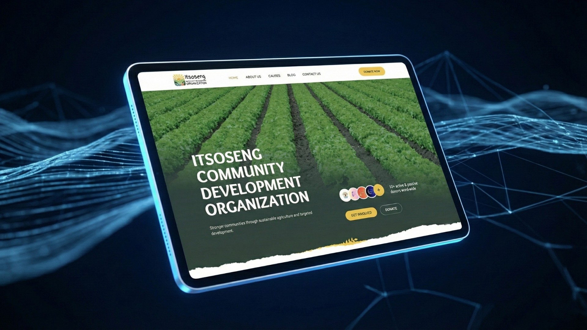 Itsoseng donation platform interface